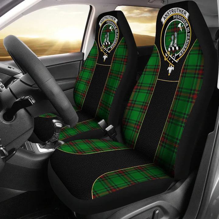 Scottish Anstruther Clan Crest Tartan Car Seat Covers - Special Style 1