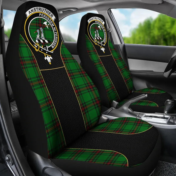 Scottish Anstruther Clan Crest Tartan Car Seat Covers - Special Style 2