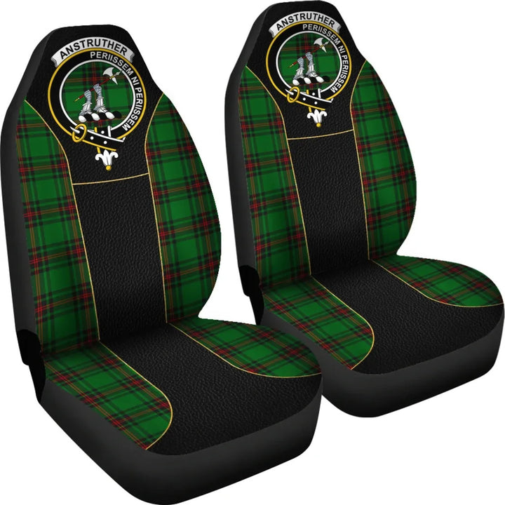 Scottish Anstruther Clan Crest Tartan Car Seat Covers - Special Style 3