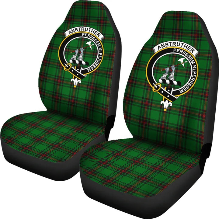Scottish Anstruther Clan Crest Tartan Car Seat Covers 1