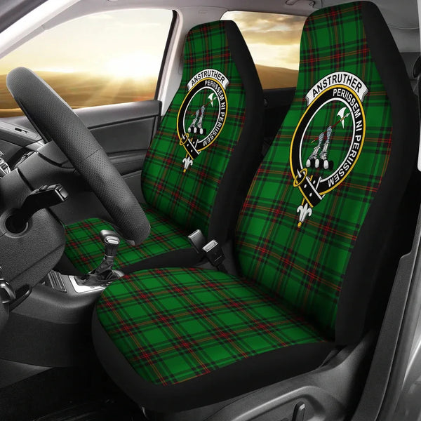 Scottish Anstruther Clan Crest Tartan Car Seat Covers 2