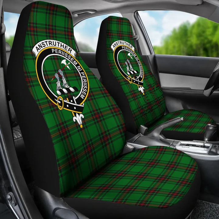 Scottish Anstruther Clan Crest Tartan Car Seat Covers 3