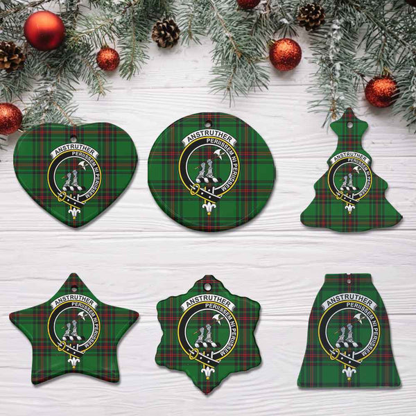 Scottish Anstruther Clan Crest Tartan Ceramic Ornament All Tartan Plaid