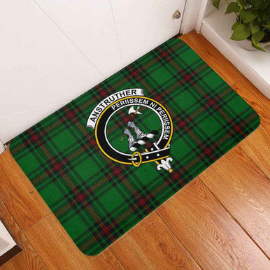 Scottish Anstruther Clan Crest Tartan Door Mat Tartan Plaid 3