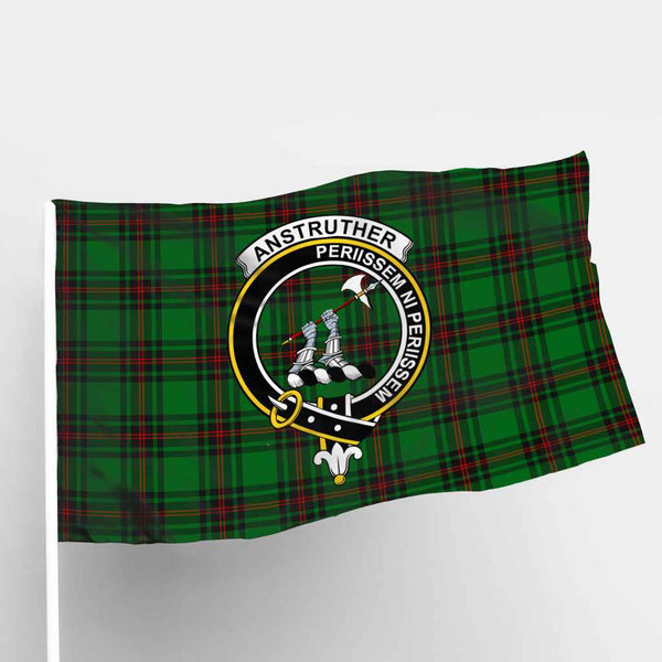 Scottish Anstruther Clan Crest Tartan Flag Parade Tartan Plaid 1
