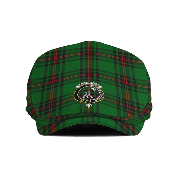 Scottish Anstruther Clan Crest Tartan Flat Cap Tartan Plaid 1