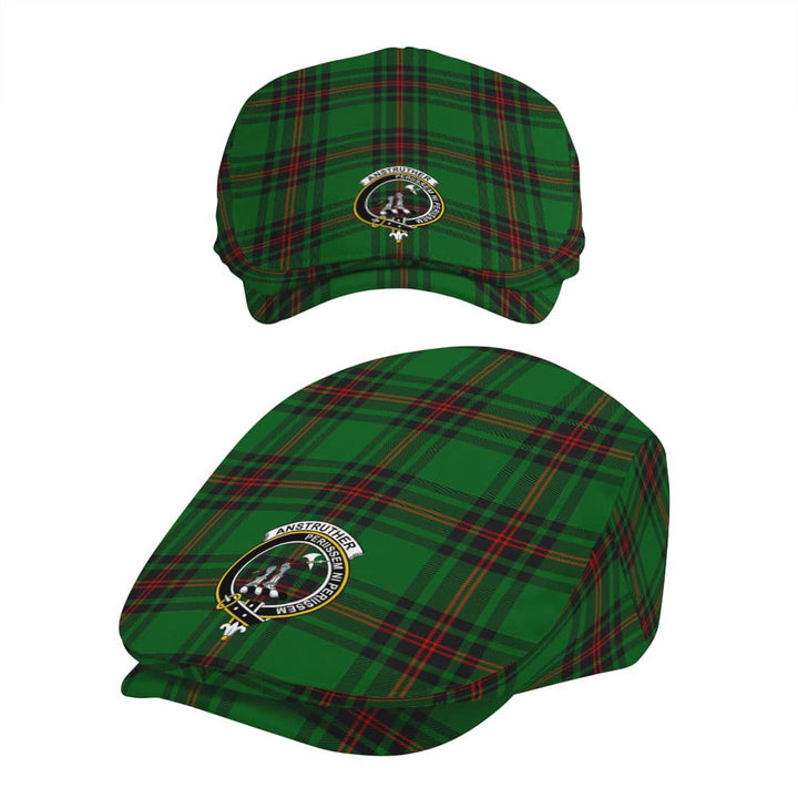 Scottish Anstruther Clan Crest Tartan Flat Cap Tartan Plaid 5