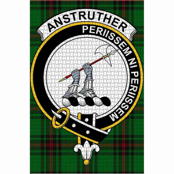 Scottish Anstruther Clan Crest Tartan Jigsaw Puzzle 1
