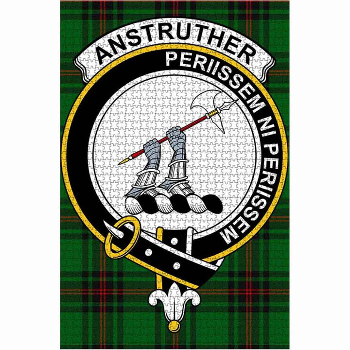 Scottish Anstruther Clan Crest Tartan Jigsaw Puzzle 1
