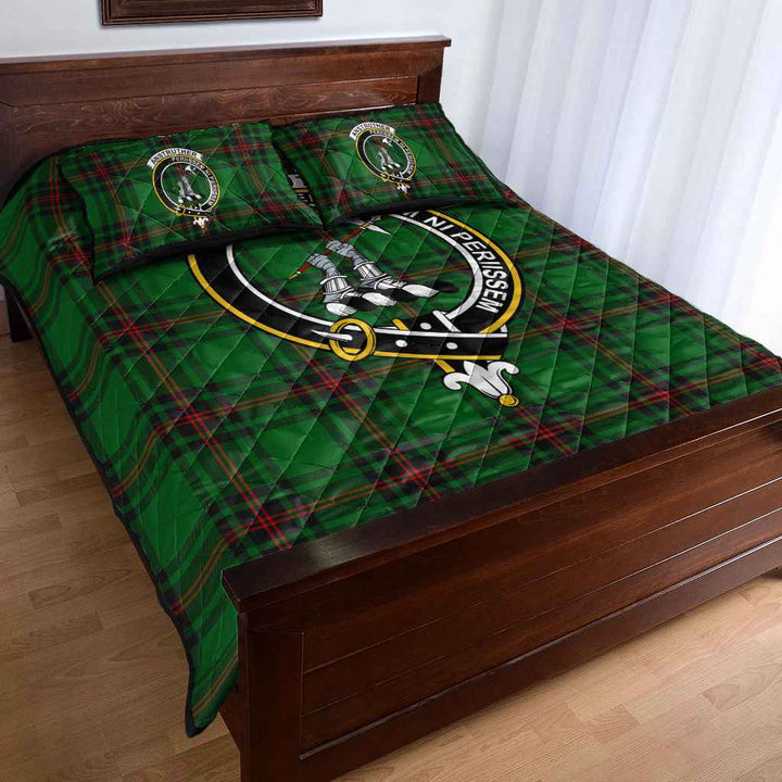 Scottish Anstruther Clan Crest Tartan Quilt Bed Set Tartan Plaid 4