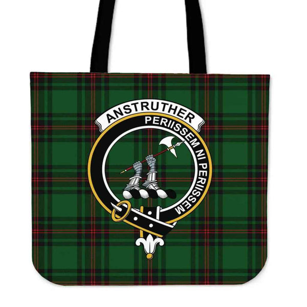 Scottish Anstruther Clan Crest Tartan Tote Bag Tartan Plaid