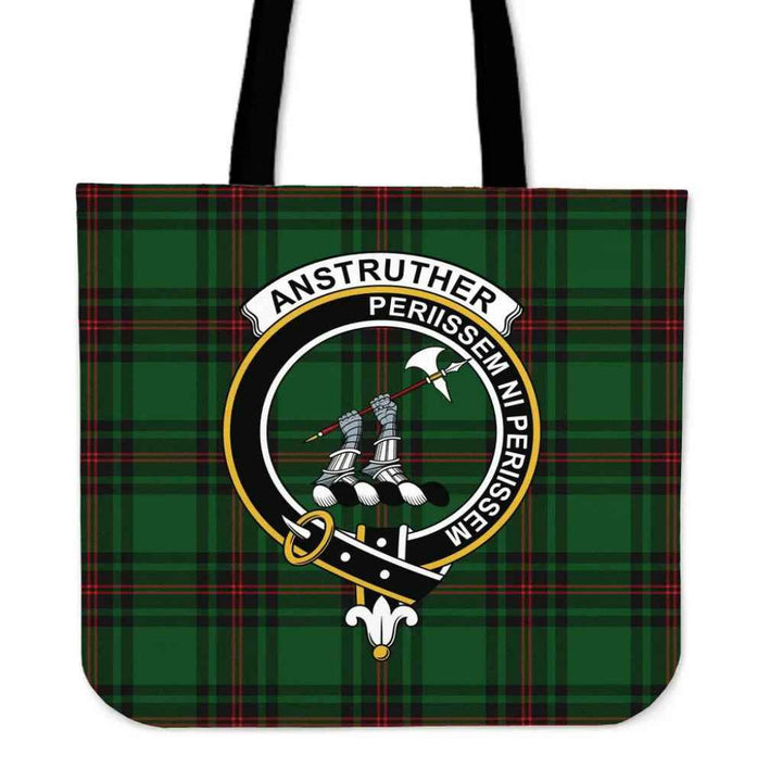 Scottish Anstruther Clan Crest Tartan Tote Bag Tartan Plaid