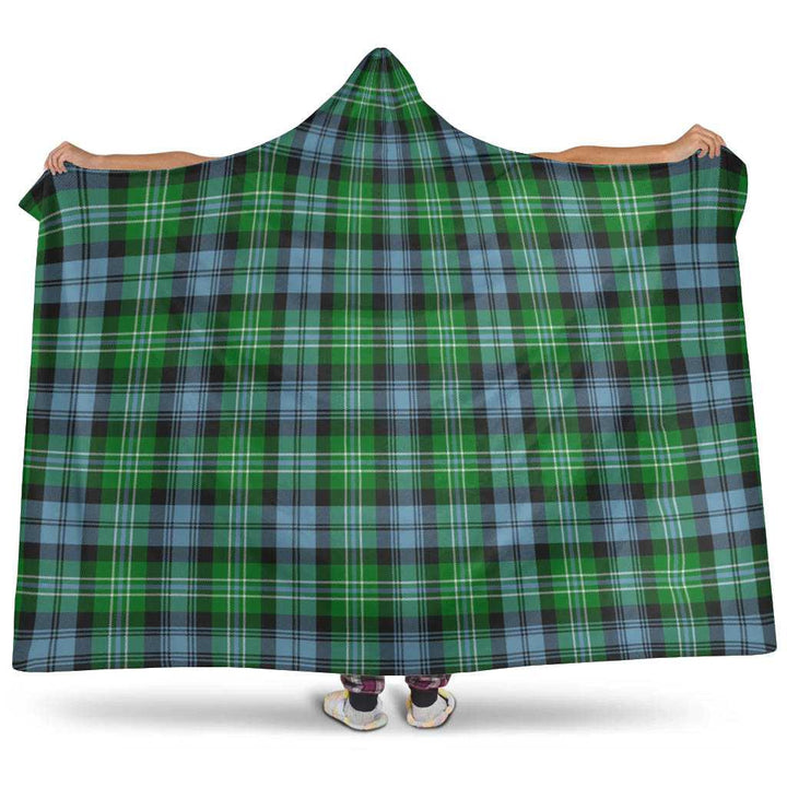 Scottish Arbuthnot Ancient Clan Tartan Hooded Blanket Tartan Plaid 1