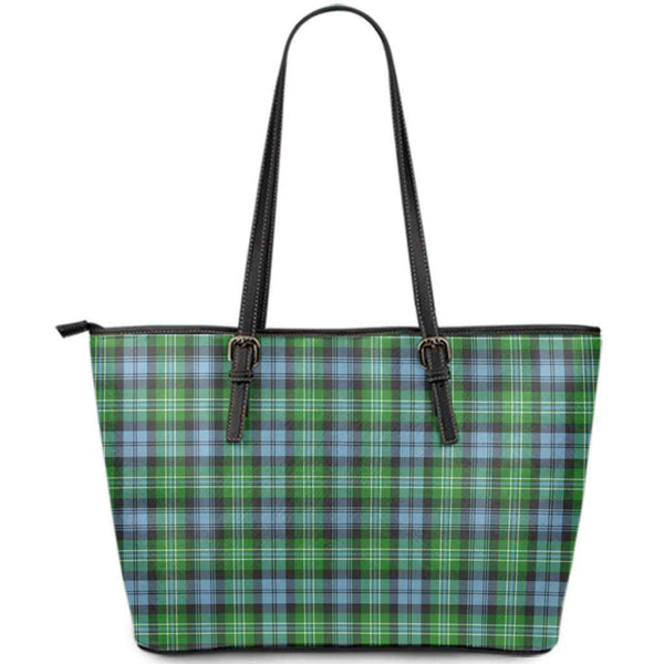 Scottish Arbuthnot Ancient Clan Tartan Leather Tote Tartan Plaid