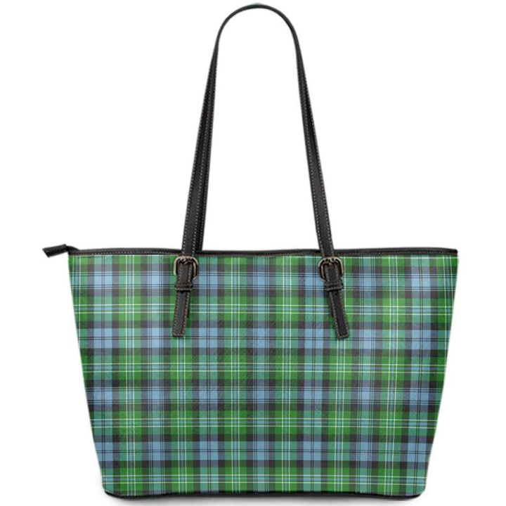 Scottish Arbuthnot Ancient Clan Tartan Leather Tote Tartan Plaid