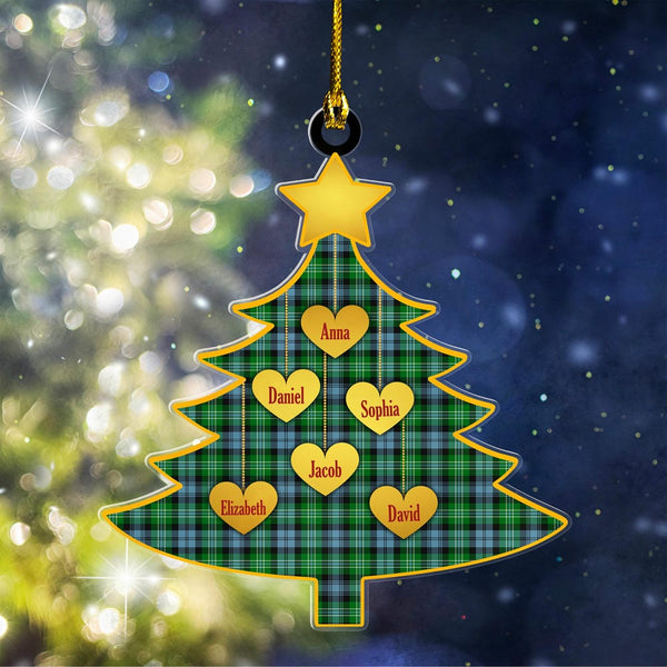 Scottish Arbuthnot Ancient Clan Tartan Ornament Custom Family Christmas Tree Tartan Plaid 1