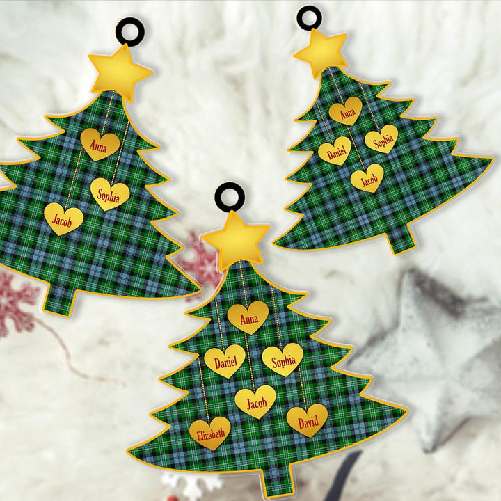 Scottish Arbuthnot Ancient Clan Tartan Ornament Custom Family Christmas Tree Tartan Plaid 2