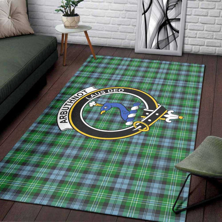 Scottish Arbuthnot Clan Crest Tartan Area Rug Tartan Plaid 3