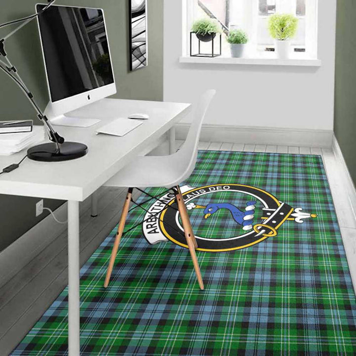 Scottish Arbuthnot Clan Crest Tartan Area Rug Tartan Plaid 4