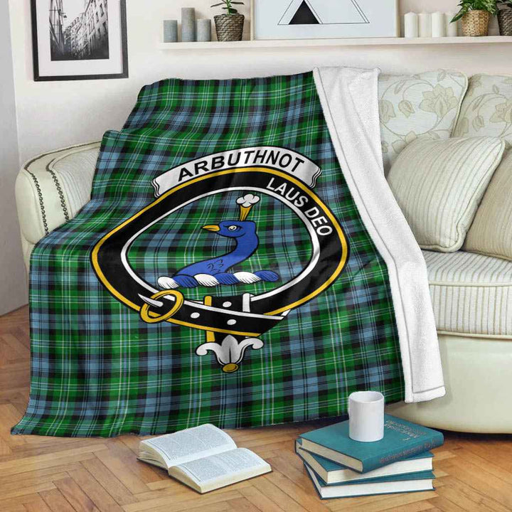 Scottish Arbuthnot Clan Crest Tartan Blanket Tartan Plaid 2