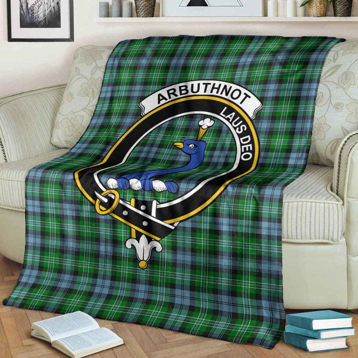 Scottish Arbuthnot Clan Crest Tartan Blanket Tartan Plaid 3