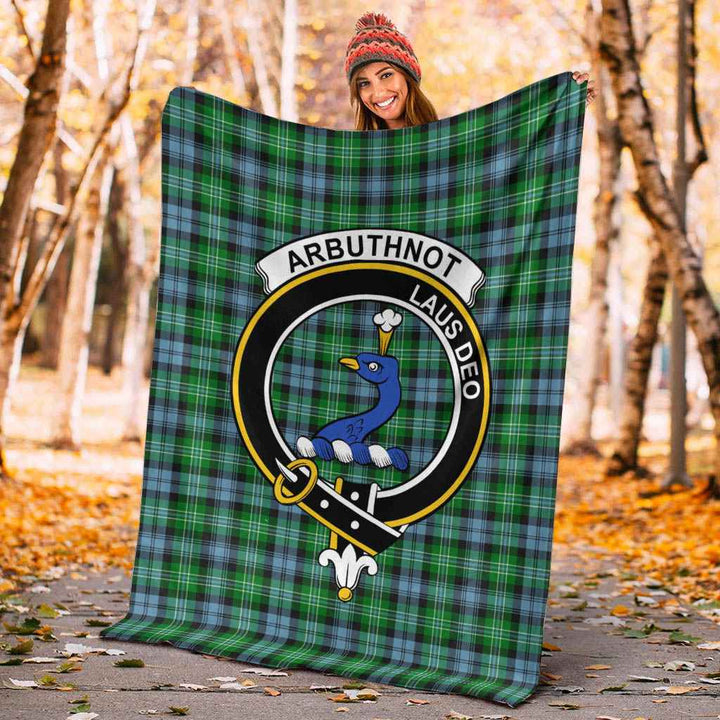 Scottish Arbuthnot Clan Crest Tartan Blanket Tartan Plaid 4