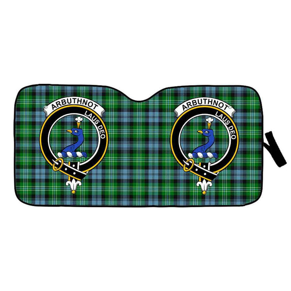 Scottish Arbuthnot Clan Crest Tartan Car Windshield Sun Shade Tartan Plaid 1