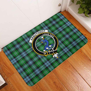 Scottish Arbuthnot Clan Crest Tartan Door Mat Tartan Plaid 3
