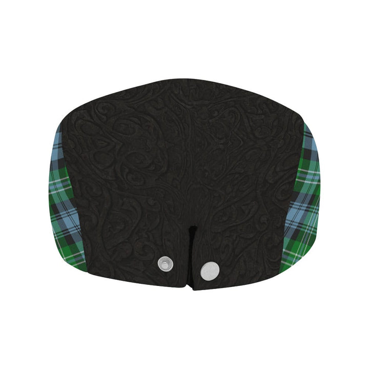 Scottish Arbuthnot Clan Crest Tartan Flat Cap - Scratch Style Tartan Plaid 4