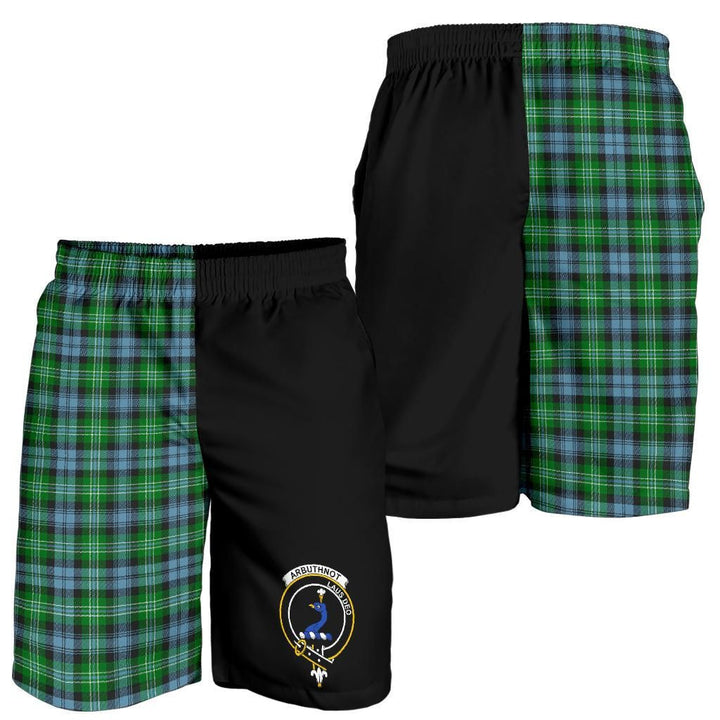 Scottish Arbuthnot Clan Crest Tartan Half of Me Men's Shorts