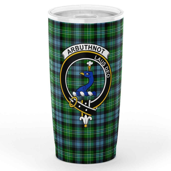 Scottish Arbuthnot Clan Crest Tartan Insulated Tumbler Tartan Plaid 1