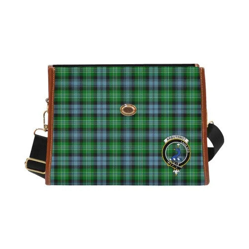 Scottish Arbuthnot Clan Crest Tartan Waterproof Canvas Bag Tartan Plaid 1