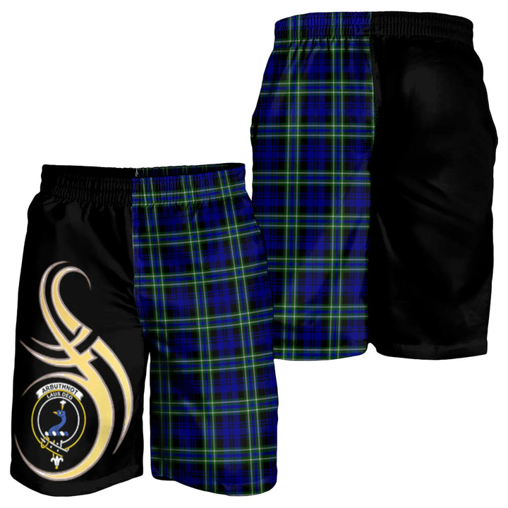 Scottish Arbuthnot Modern Clan Crest Tartan Believe in Me Men's Shorts