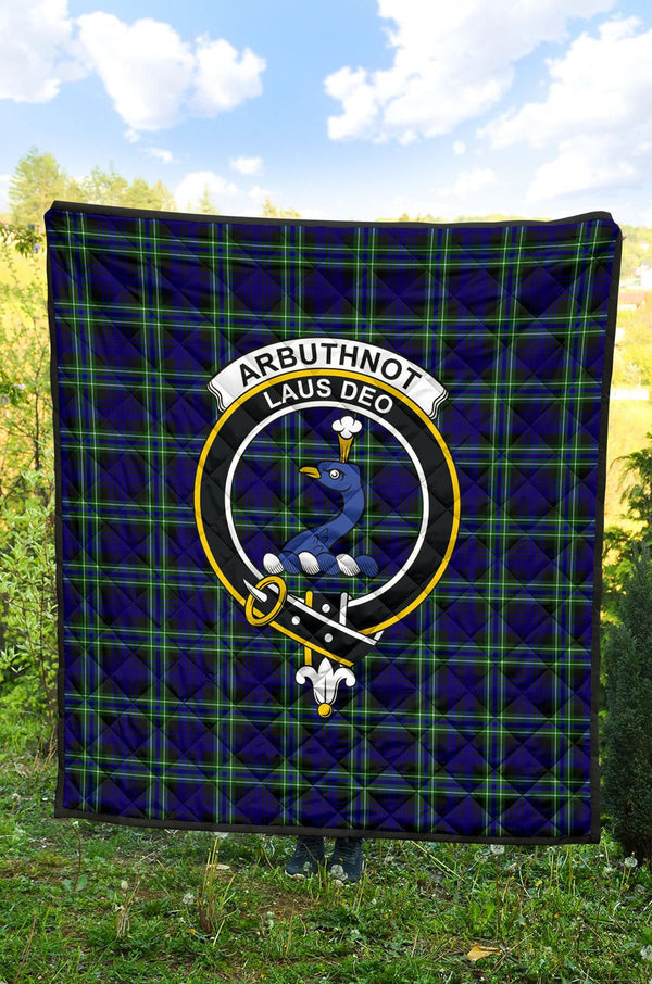 Scottish Arbuthnot Modern Clan Crest Tartan Quilt Tartan Plaid 2