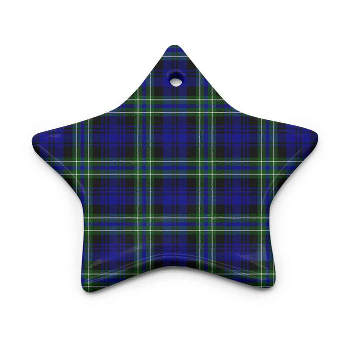 Scottish Arbuthnot Modern Clan Tartan Ceramic Ornament Star Shape Tartan Plaid
