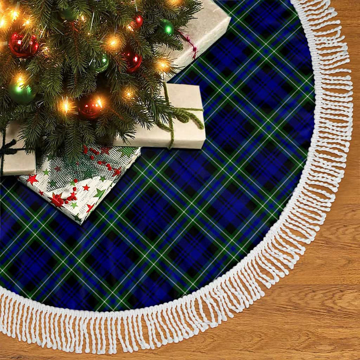 Scottish Arbuthnot Modern Clan Tartan Christmas Tree Skirt Tassels 2 Tartan Plaid