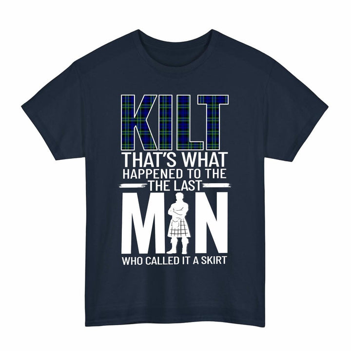 Scottish Arbuthnot Modern Clan Tartan Funny Scotland Kilt T-Shirt Tartan Plaid Navy Color