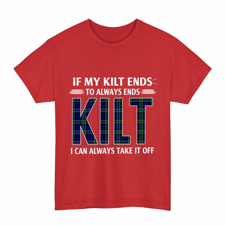 Scottish Arbuthnot Modern Clan Tartan Kilt Pride T-Shirt Tartan Plaid Red Color