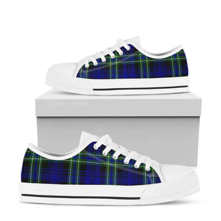 Scottish Arbuthnot Modern Clan Tartan Low Top Shoes White Sole Tartan Plaid