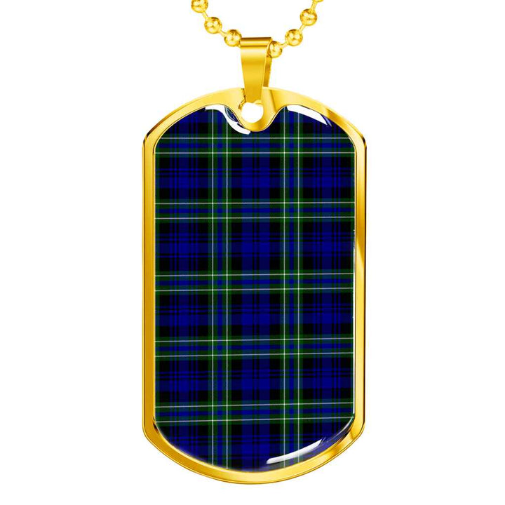Scottish Arbuthnot Modern Clan Tartan Military Dog Tag Necklace Tartan Plaid 2