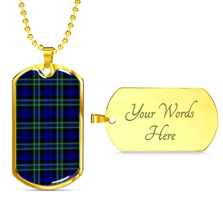 Scottish Arbuthnot Modern Clan Tartan Military Dog Tag Necklace Tartan Plaid 4