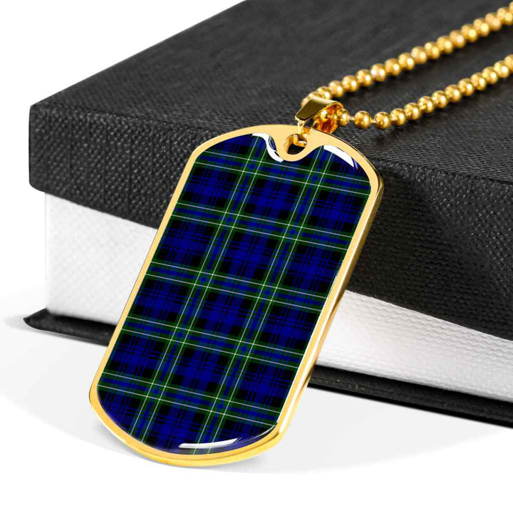 Scottish Arbuthnot Modern Clan Tartan Military Dog Tag Necklace Tartan Plaid 6