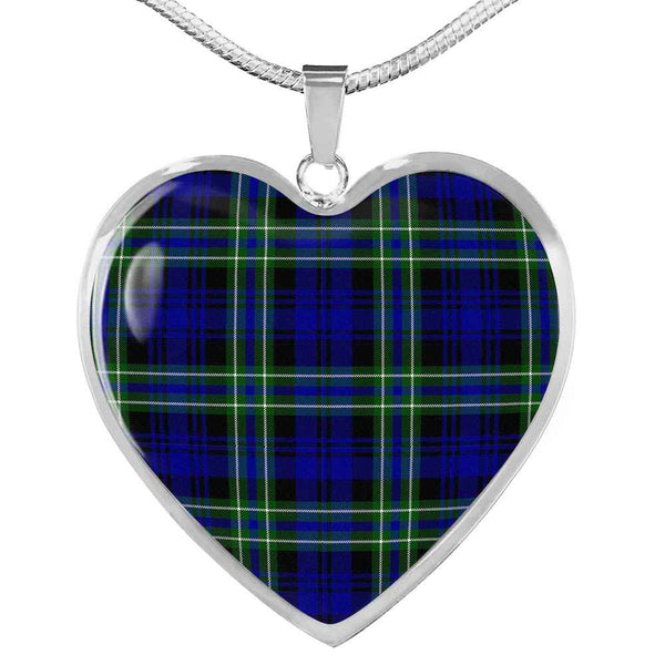 Scottish Arbuthnot Modern Clan Tartan Necklace Heart Tartan Plaid 1