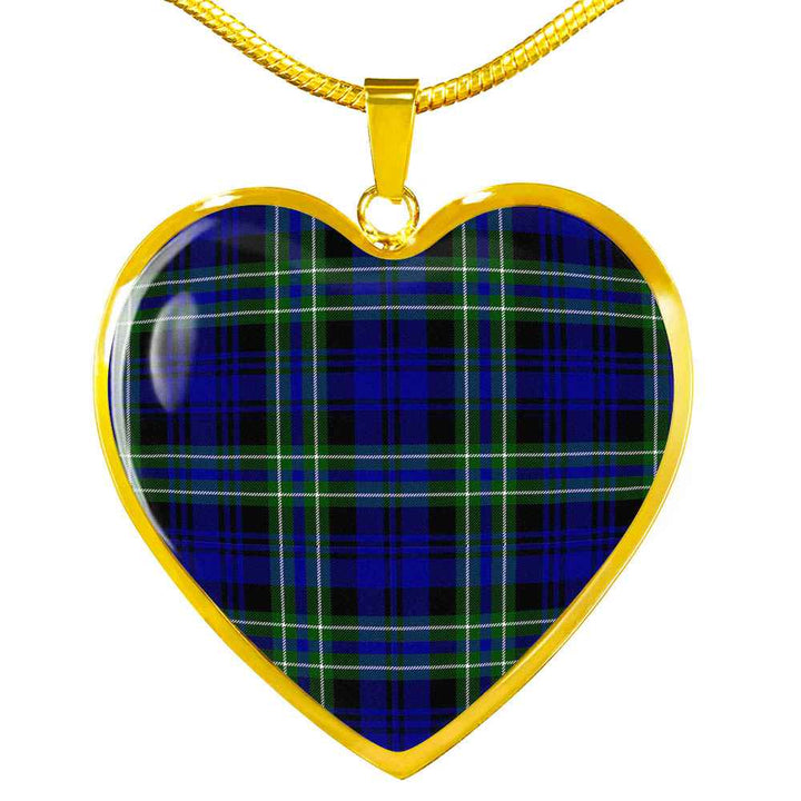 Scottish Arbuthnot Modern Clan Tartan Necklace Heart Tartan Plaid 2