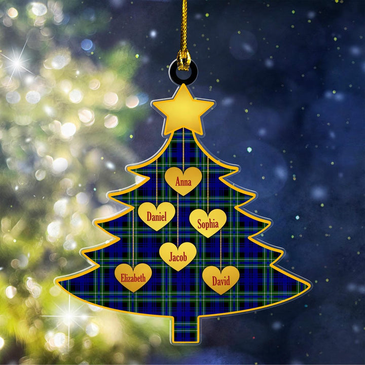 Scottish Arbuthnot Modern Clan Tartan Ornament Custom Family Christmas Tree Tartan Plaid 1