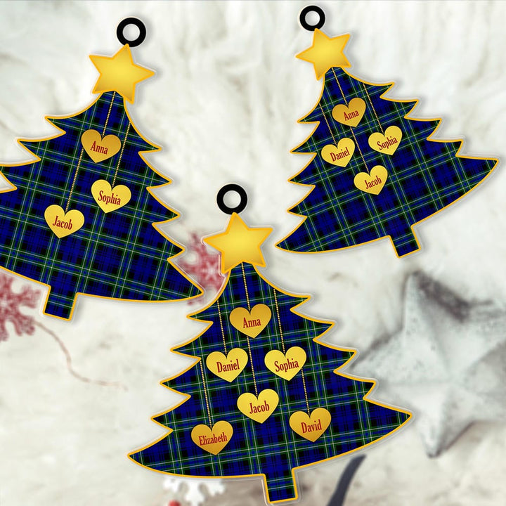 Scottish Arbuthnot Modern Clan Tartan Ornament Custom Family Christmas Tree Tartan Plaid 2