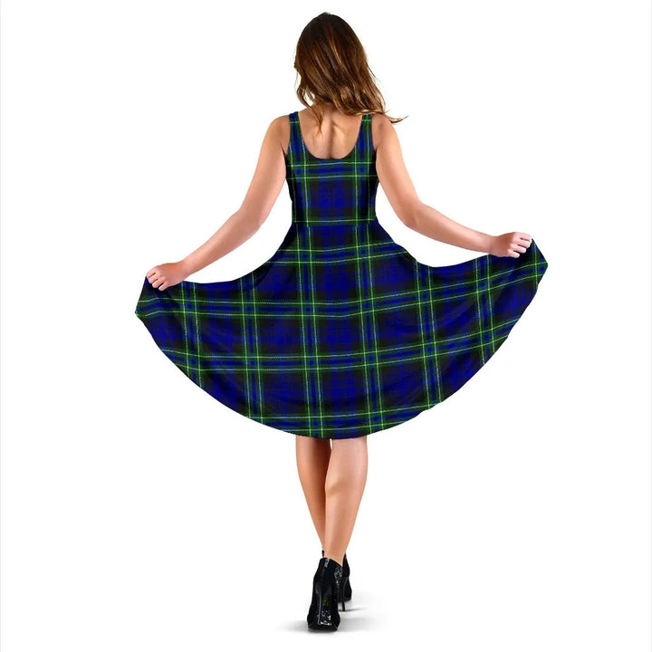 Scottish Arbuthnot Modern Clan Tartan Women Midi Dress