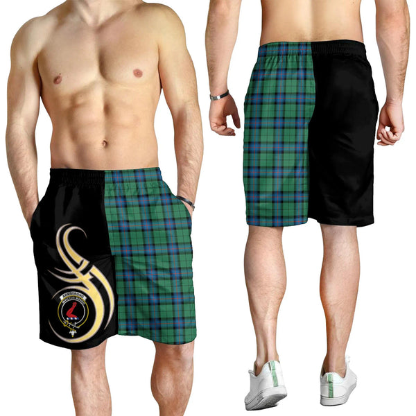 Scottish Armstrong Ancient Clan Crest Tartan Believe in Me Men's Shorts