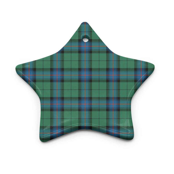 Scottish Armstrong Ancient Clan Tartan Ceramic Ornament Star Shape Tartan Plaid