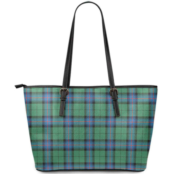 Scottish Armstrong Ancient Clan Tartan Leather Tote Tartan Plaid